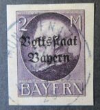 [Overprinted "Volksstaat Bayern", type N15]