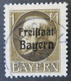 [King Ludwig III Overprinted "Freistaat Bayern", type P13]