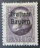 [King Ludwig III Overprinted "Freistaat Bayern", type P14]