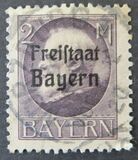 [King Ludwig III Overprinted "Freistaat Bayern", type P14]