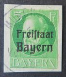 [King Ludwig III Overprinted "Freistaat Bayern", type P1]