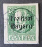 [King Ludwig III Overprinted "Freistaat Bayern", type P2]