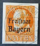 [King Ludwig III Overprinted "Freistaat Bayern", type P7]