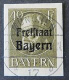 [King Ludwig III Overprinted "Freistaat Bayern", type P8]