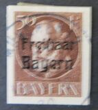 [King Ludwig III Overprinted "Freistaat Bayern", type P9]