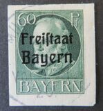 [King Ludwig III Overprinted "Freistaat Bayern", type P10]