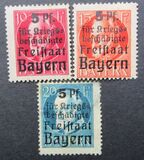 [Charity Stamps - Overprinted "Für Kriegsbeschädigte", type Q]