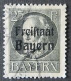 [King Ludwig III Overprinted "Freistaat Bayern", type P6]