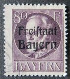 [King Ludwig III Overprinted "Freistaat Bayern", type P14]