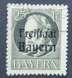 [King Ludwig III Overprinted "Freistaat Bayern", type P6]