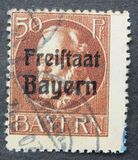 [King Ludwig III Overprinted "Freistaat Bayern", type P9]