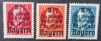 [Charity Stamps - Overprinted "Für Kriegsbeschädigte", type Q]