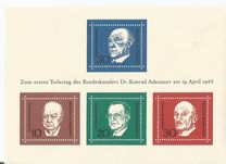 [The Memorial Edition of Konrad Adenauer, type NI]