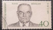 [The 100th Anniversary of the Birth of Hans Böckler, Trade Union Leader, type WY]