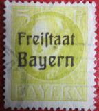 [King Ludwig III Overprinted "Freistaat Bayern", type P1]