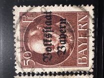 [Overprinted "Volksstaat Bayern", type N10]