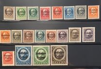 [Overprinted "Volksstaat Bayern", type N]