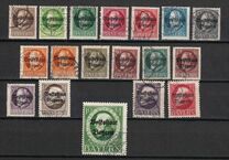 [Overprinted "Volksstaat Bayern", type N]