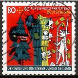 [Charity Stamps - The Wolf and the Seven Young Goats, type DMR]