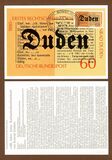 [The 100th Anniversary of the First Dictionary by Konrad Duden, type AEW]