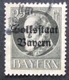 [Overprinted "Volksstaat Bayern", type N6]