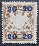 [No.62 Overprinted New Value, type X1]