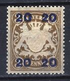 [No.62 Overprinted New Value, type X1]