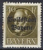 [Overprinted "Volksstaat Bayern", type N9]