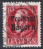 [King Ludwig III Overprinted "Freistaat Bayern", type P3]