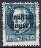 [King Ludwig III Overprinted "Freistaat Bayern", type P5]