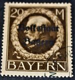 [Overprinted "Volksstaat Bayern", type N19]