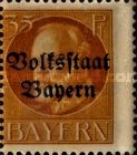 [Overprinted "Volksstaat Bayern", type N8]