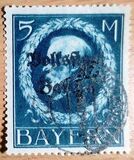 [Overprinted "Volksstaat Bayern", type N17]