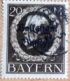 [Overprinted "Volksstaat Bayern", type N19]