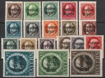 [King Ludwig III Overprinted "Freistaat Bayern", type P]