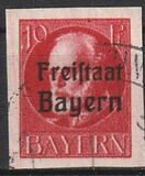 [King Ludwig III Overprinted "Freistaat Bayern", type P3]