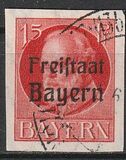 [King Ludwig III Overprinted "Freistaat Bayern", type P4]