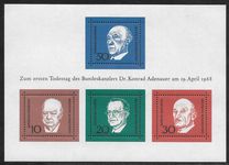 [The Memorial Edition of Konrad Adenauer, type NI]