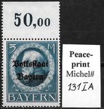 [Overprinted "Volksstaat Bayern", type N17]