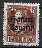 [King Ludwig III Overprinted "Freistaat Bayern", type P9]