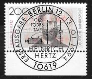 [The 100th Anniversary of the Death of Heinrich Hertz, Physicist, tip BEA]