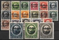 [Overprinted "Volksstaat Bayern", type N]