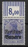 [German Empire Postage Stamps Overprinted "Freistaat Bayern", type O6]