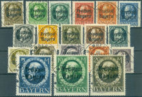 [King Ludwig III Overprinted "Freistaat Bayern", type P]