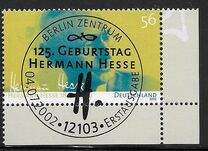 [The 125th Anniversary of the Birth of Hermann Hesse, 1877-1962, tip BZL]