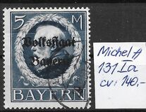 [Overprinted "Volksstaat Bayern", type N17]