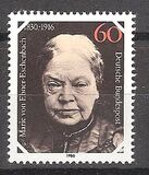 [The 150th Anniversary of the Birth of Marie von Ebner Eschenbach, Writer, type AFO]