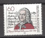 [The 300th Anniversary of the Birth of Georg Philipp Teleman, Composer, tip AGC]