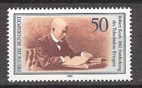 [The 100th Anniversary of the Discovery of Tuberkelbacille by Robert Koch, tip AHN]