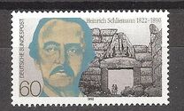 [The 100th Anniversary of the Death of Heinrich Schiliemann, Archaeologist, type AVB]